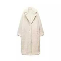 Mulheres outono inverno vintage lã mistura casaco longo lapela chique manga longa duplo breasted grande jaqueta feminina casaco de rua - comprar online