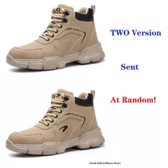 Botas masculinas de aço, botas de segurança de construção indestrutível, sapatos masculinos à prova de perfurações, calçado protetor - Wolf Magazine