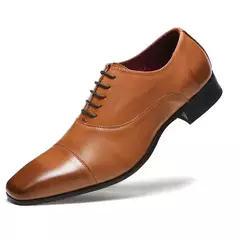 Sapato de couro clássico masculino de negócios, confortável deslizar sobre sapatos, oxfords, moda, novo, tamanho 46, 2023 na internet