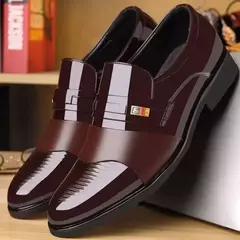 Sapato de Luxo Masculino, Mocassins Elegantes, Festa de Casamento, Alta Qualidade, Homem Social, Dedo Do Pé Redondo, Escritório na internet