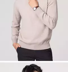 Suéter de gola alta masculino pulôver de cashmere suéteres de gola alta, camisa, roupas para outono e inverno, 2023 - Wolf Magazine
