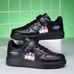 Crianças tênis kpop demon hunters crianças skate tênis sapatos meninas sapatos brancos macio plana estudante versátil sapato casual - loja online