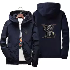 Imagem do Jaqueta esportiva com capuz de montanhismo masculina, jaqueta estampada casual elegante, marca de luxo, top de alta qualidade, nova, 2024