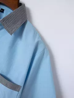 Camisa xadrez listrada de manga curta masculina, vestido social, botão para cima, casual de negócios, slim fit na internet