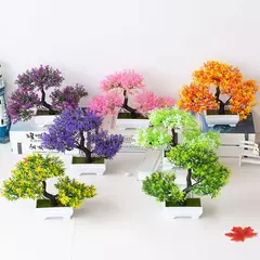 Árvore Bonsai Artificial para Jardim, Plantas de Simulação, Plantas de Pote, Planta Falsa, Enfeites para Casa, Quarto, Quarto, Exterior, Decoração - comprar online
