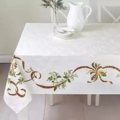 Feliz natal à prova dwaterproof água poliéster impresso retangular toalha de mesa festa decoração mesa de café toalha de mesa de férias decoração - comprar online