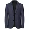 Blazers de negócios xadrez masculinos, roupas formais, ternos masculinos, jaquetas casuais, casacos, blazers slim fit, primavera, outono, tamanho 4XL, novo