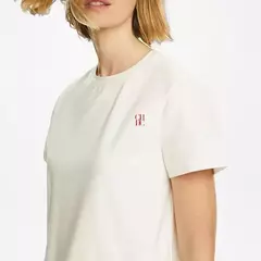 CHCH-Camiseta feminina de algodão de manga curta, blusa branca, moda feminina estampada, casual, nova - loja online