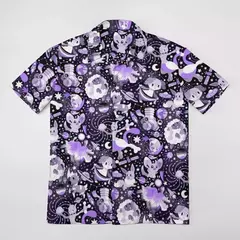 Camiseta havaiana masculina de manga curta, estampa de ovelha 3D, roupas de praia soltas, camisas grandes, verão na internet