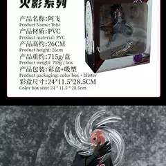 Naruto anime figura 26cm obito uchiha tobi cabeça mutável ação estatueta estátua de pvc modelo decoração de mesa brinquedo presente para criança na internet