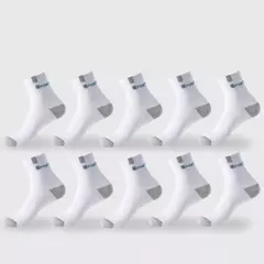 Meia esportiva de algodão masculina, letra macia respirável, meia elástica alta para tubo médio, tênis de corrida, moda verão, toalha Sox - comprar online