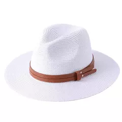 Chapéu Panamá de palha natural de aba larga para homens e mulheres, proteção UV, Fedora, chapéu de sol, verão de praia, atacado, tamanho grande, 56-58, 59-60cm, novo - Wolf Magazine
