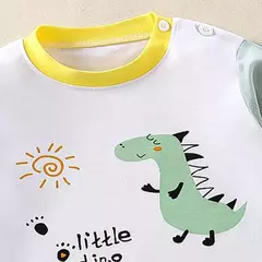 Desenhos animados pijama terno infantil, tops e calças, conjunto de duas peças para meninos e meninas, pijamas de algodão bebê, roupas de 1 a 6 anos para primavera e outono - Wolf Magazine
