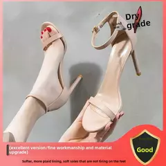 Sapatos de borracha de salto alto feminino, plataforma fina, design de sola, design exterior, verão, novo, 2023 - Wolf Magazine