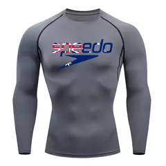 Imagem do Camiseta apertada de manga curta para homens, Rash Guard, Tee Mergulho, Swimwear