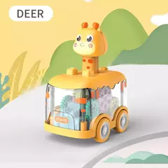 Press Gear Car Toy para crianças, puxar, puzzle inercial, animais, menino - comprar online