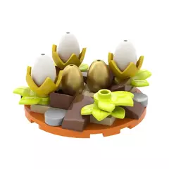 Jurassic dinossauro ninho bebê blocos de construção brinquedos coleção lembrança presente aniversário jurássico rex raptor - comprar online