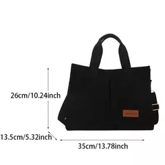 Sacola de veludo para mulheres, bolsas de grande capacidade, bolsa de ombro feminina, bolsa mensageiro feminina