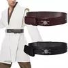 Filme Batalha Espacial Cosplay Fantasia Fantasia Fantasia para Homens Adultos, Fantasia Fantasia, Cavaleiro, Cinto Anakin, Preto, Marrom, Fantasia Adereços, Halloween Acessórios