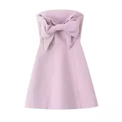 Imagem do Mini vestido feminino fora do ombro a linha, vestidos de festa sem encosto, sexy