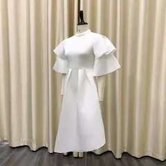 Vestido longo de babados fairyshely sólido para mulheres, manga curta, grande e grande, festa de verão para mulheres, vestido curvilíneo apertado, tamanho grande, 2021