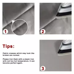 Imagem do Cortinas blackout para sala de estar, 1 Painel Moder, Cortina do quarto, persianas grossas, cortinas porta, alto brilho, 90%