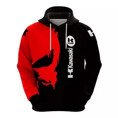 Hoodie Kawasaki Moto GP para homens e mulheres, pulôver esportivo infantil, lazer de rua, impressão 3D, primavera e outono na internet