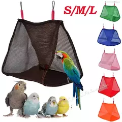 Respirável Pássaro Papagaio Ninho Casa, Periquito Hammock, Pequeno Pet Pendurado Balanço Cama, Cave Birds Gaiola Acessórios, Primavera, Verão
