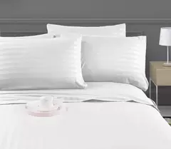 Solid Stripe Bedding Set, Colcha de dormir, gêmeo, completo, rainha, king size, quarto ou quarto de hóspedes, 3 pcs, 4pcs - Wolf Magazine