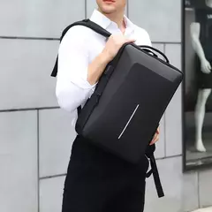 Mochila com carapaça dura casual masculina, anti-roubo, alta capacidade, viagem, carregamento USB, negócio, bolsa para computador masculino, moda