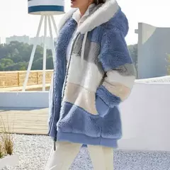 Casaco de capuz extragrande feminino com bolsos macios, streetwear quente, casaco solto, Lady Outerwear, outono, inverno, novo, 2023 - Wolf Magazine