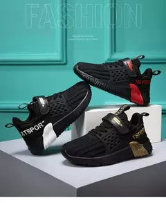 Imagem do Tênis de malha antiderrapante infantil, sapatos casuais para meninos, moda infantil, tênis, primavera, 2022