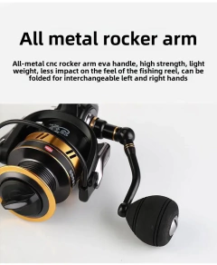 Imagem do Carretel de pesca PENN com rolamentos 13 + 1BB e relação de engrenagem 4,7:1/5,5:1, rolagem rotativa eficiente e suave, linha de pesca PE presente e