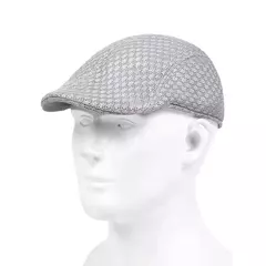 Bonés de jornaleiro de malha respirável masculino, chapéus de pintores britânicos, boné liso, boinas hip hop, primavera e verão - comprar online