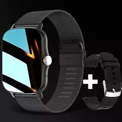 Relógio inteligente quadrado para homens e mulheres, rastreador de fitness, relógio inteligente esportivo, toque de discagem, música, Smartclock para Android, iOS - Wolf Magazine