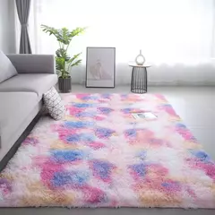 VIKAMA-Tapete De Pelúcia Tie-Dye, Decoração Da Sala De Estar, Macio, Macio Tapete De Casa, Quarto Das Crianças, Bebê Rastejando, Cobertor Antiderrapante - Wolf Magazine