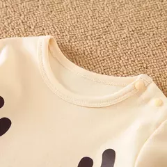 Macacão de algodão de manga comprida recém-nascido, vestidos bonitos de festa, roupas confortáveis para bebês, Natal, 0-18, primavera e outono - Wolf Magazine