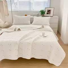 Qualidade capa de cama xadrez puro algodão lavado colcha cobertor grau a algodão acolchoado folha capa verão colcha têxteis para casa