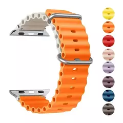 Ocean Strap para Apple Watch, faixa de 49mm, 44mm, 45mm, 41mm, 40mm, 38mm, 44mm, 1:1, iWatch Series 9, 8, 7 SE, original - comprar online
