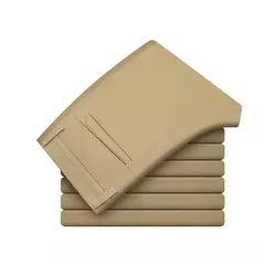 KUBRO-Calças de tecido fosco elástico para homens, calças formais, terno social, traje casual, primavera, outono, 2023 - loja online