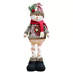 Bonecas de Natal infantis, Papai Noel, boneco de neve, rena, mantel de mesa, presentes para bebê, perna, 2024 - loja online