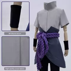 HOLOUN Anime Uchiha Sasuke Cosplay Top Calças Cinto Cos Presente de Convenção Versão Adulto Unissex - Wolf Magazine