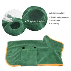 Roupão de banho para animais de estimação, altamente absorvente, casaco de secagem para cães, toalha ajustável de secagem rápida, pano para pequenos, médios e grandes, roupão de banho para cães e gatos - Wolf Magazine