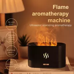 Simulação Flame LED Night Light, Lâmpada Atmosfera USB, Umidificador, Difusor de Aroma, Tanque De Água, Decoração De Quarto E Escritório, 180ml - loja online