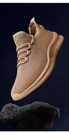 Tênis casual leve masculino, tênis esportivo de malha respirável, tênis atlético resistente a odores, slip-on com cadarços