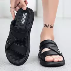 Sandália macia masculina, chinelos de luxo, chinelos de sala de estar masculino, sapatos para passear em casa, adulto, 2024 - Wolf Magazine