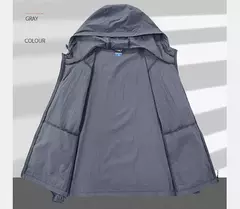 Verão Ao Ar Livre Quick Dry Sun-Protective Thin Jacket Homens Caminhadas Pesca Ciclismo Com Capuz Ginásio Esporte Blusão Ultra Light Coats - loja online