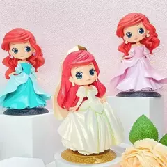 Imagem do Novo bandai disney a pequena sereia anime qposket personagens ariel glitter linha figura de ação modelo colecionável brinquedos aniversário