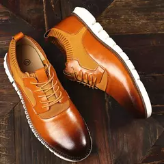 Sapatos de couro casual masculino, sapato social masculino, vestido de noiva, mocassins de luxo, preto, marrom, primavera, coleção verão