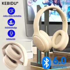 Fones de ouvido sem fio bluetooth5.3 dobrável 12h música 40mm driver jogo música sobre a orelha estéreo com microfone